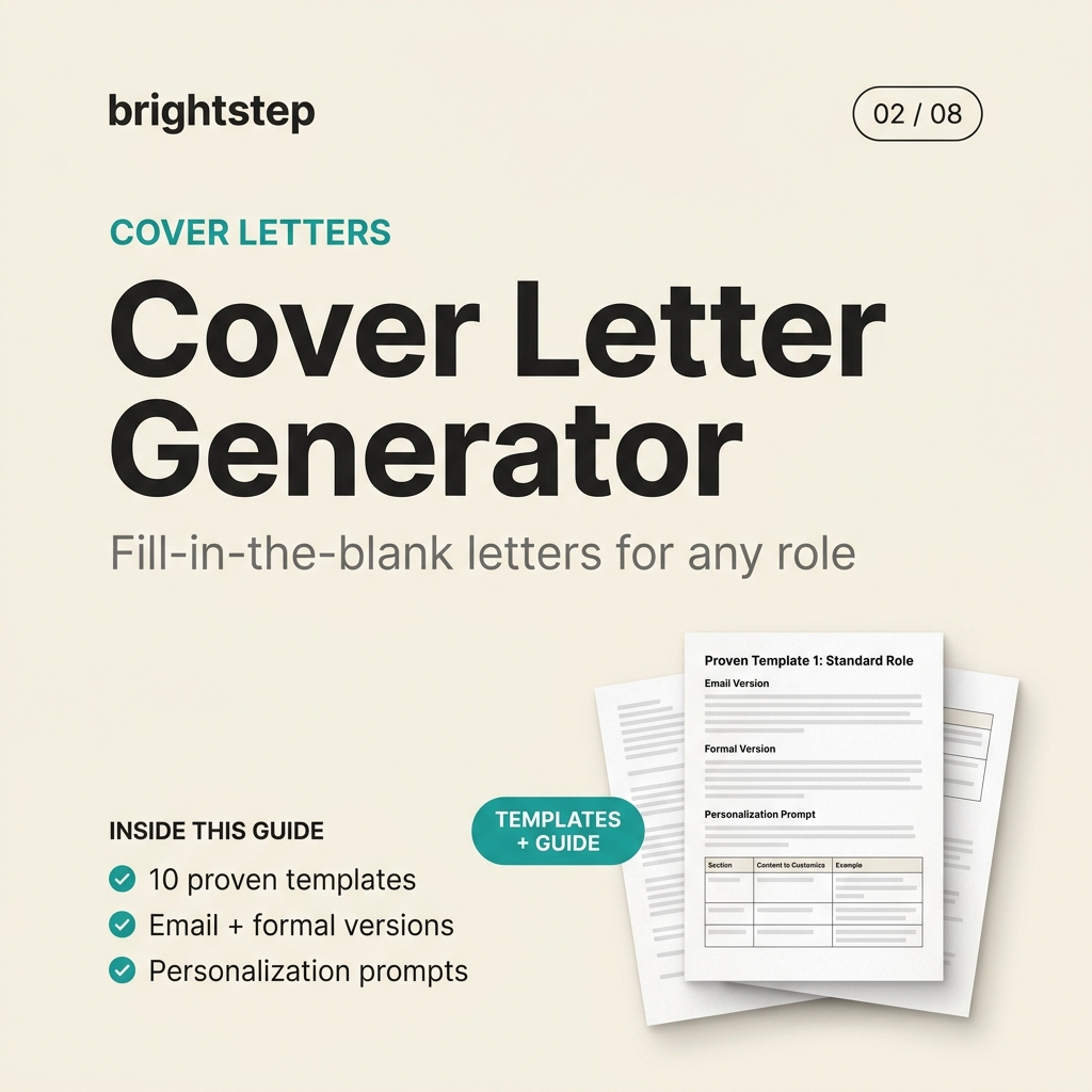Cover Letter Generator — Brightstep guide cover