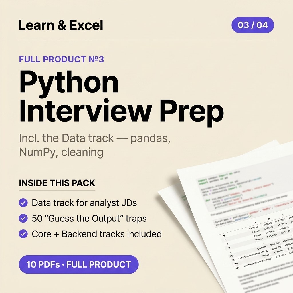 Python Interview Prep — 2026 Edition