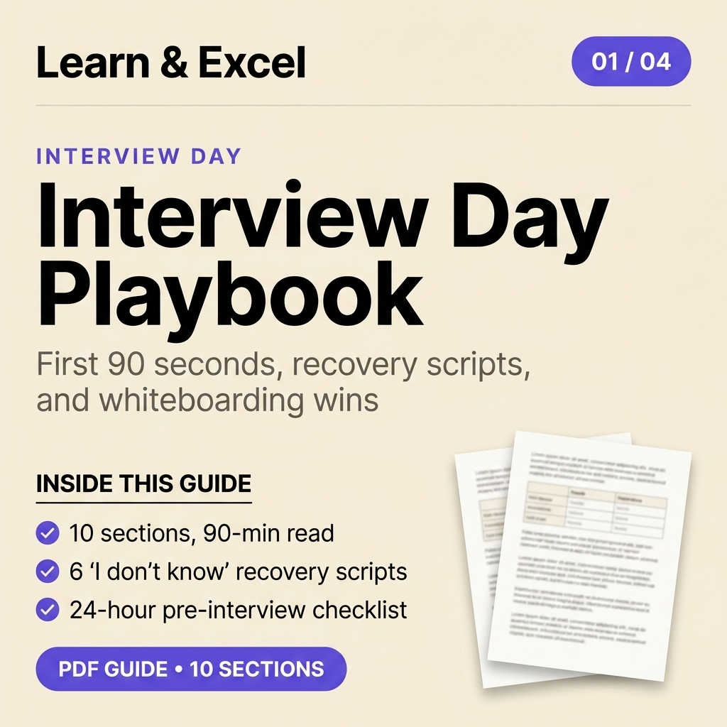 Interview Day Playbook