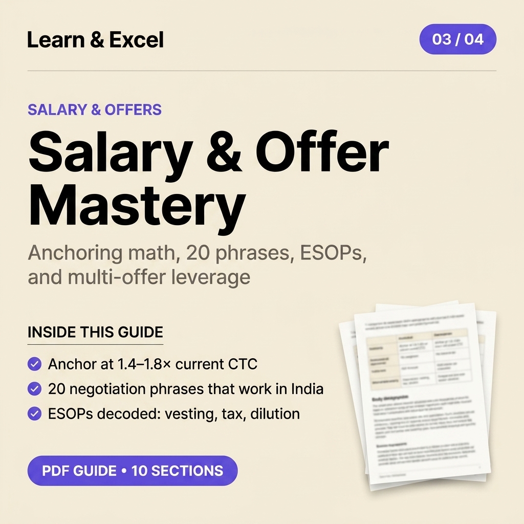 Salary & Offer Mastery
