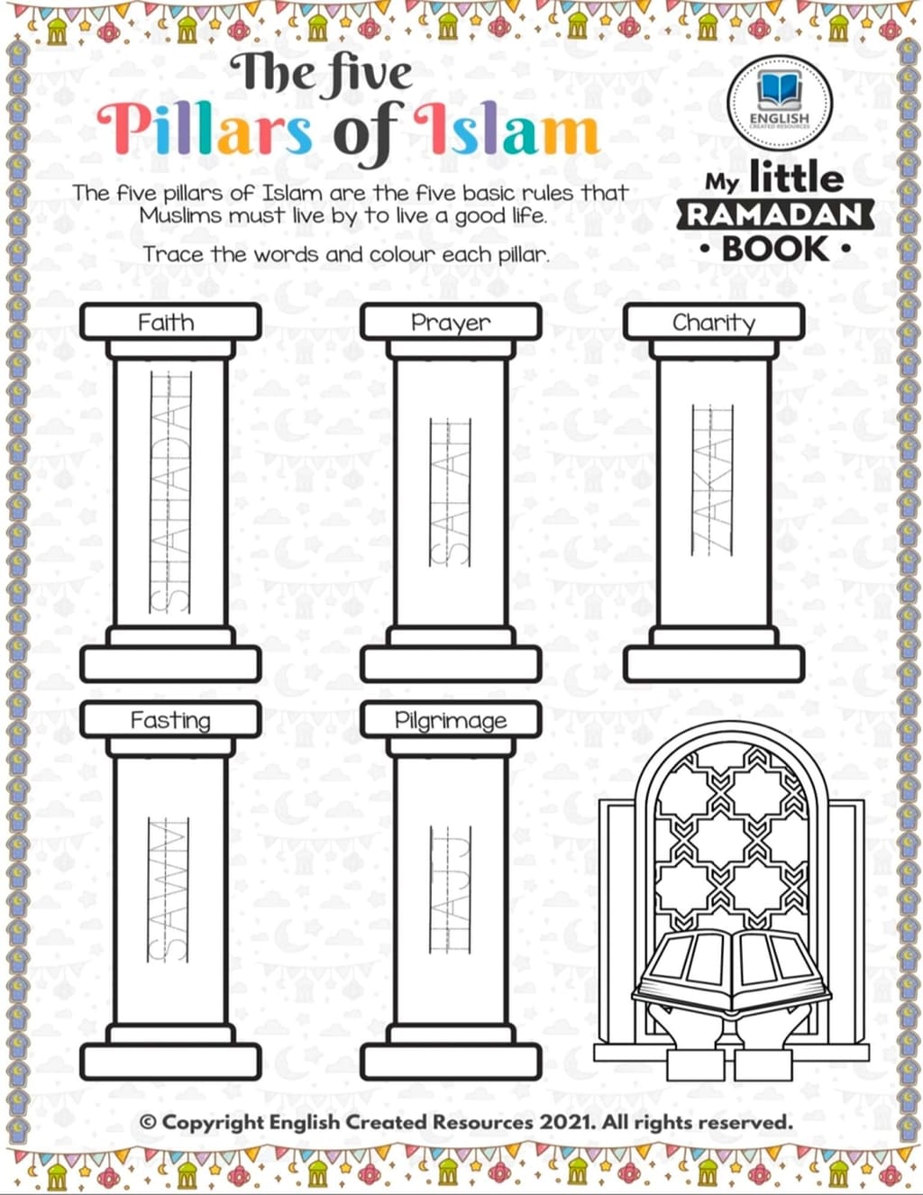 Arabic Alphabet worksheet 3