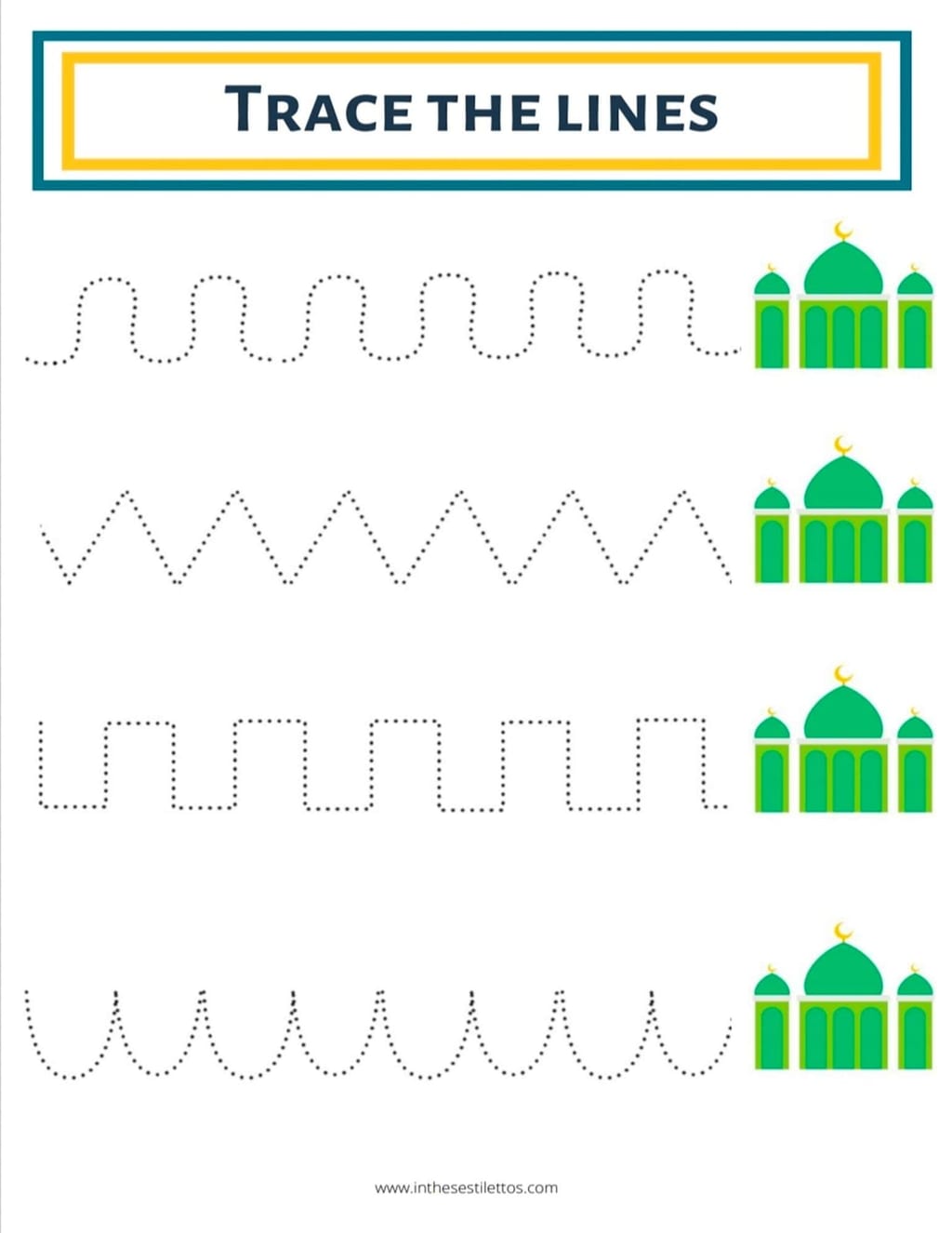 Arabic Alphabet worksheet 5