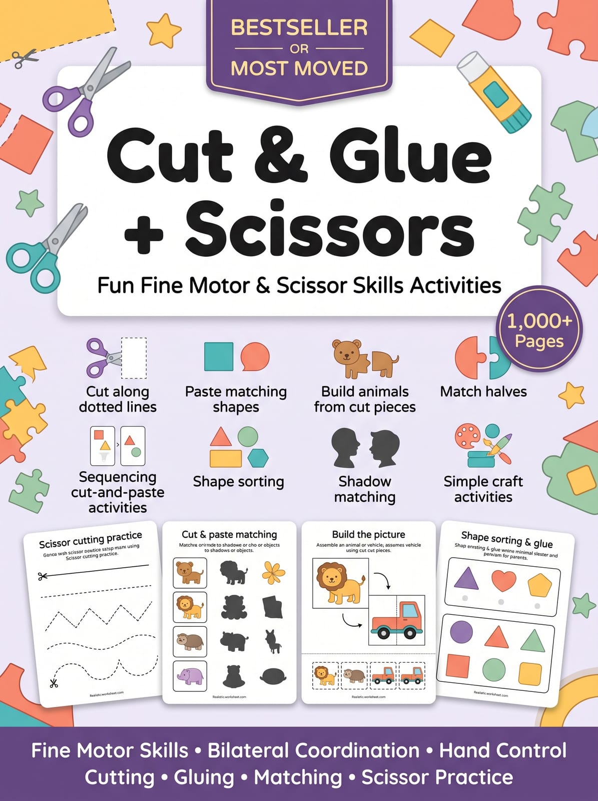 Cut & Glue + Scissors