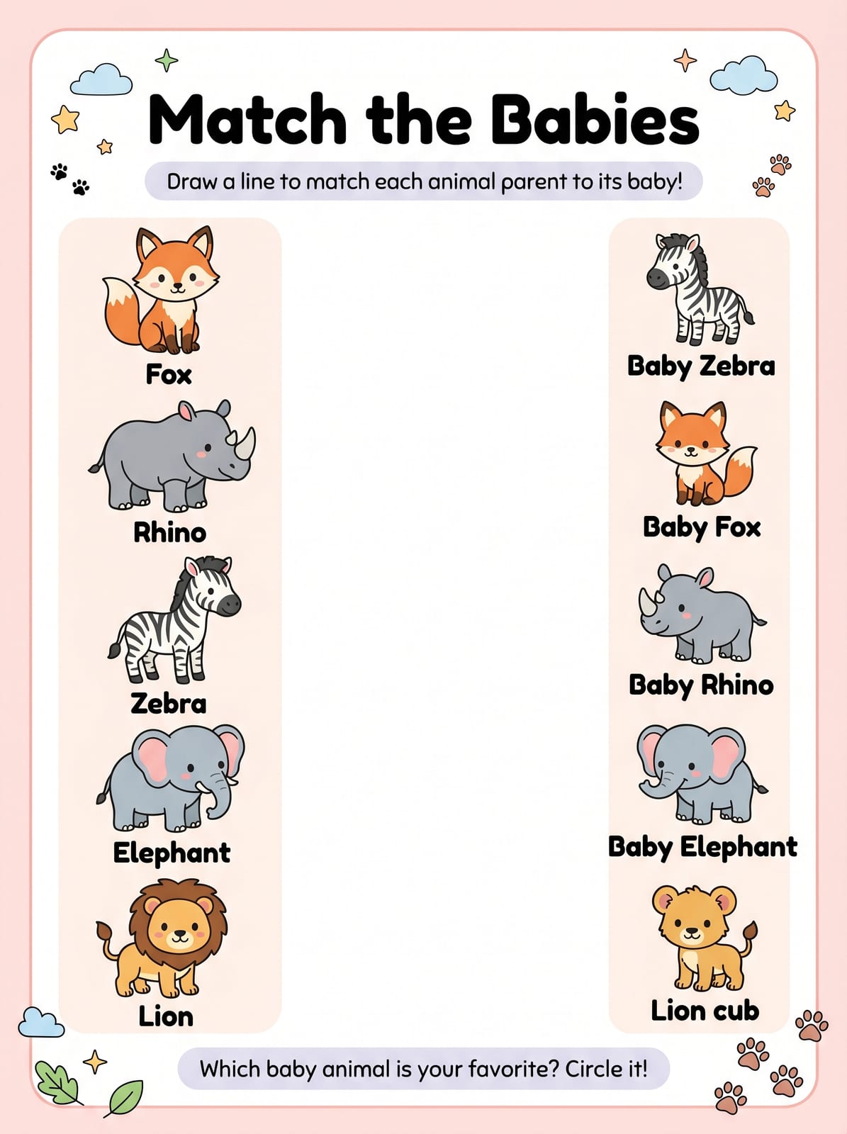 Match the babies