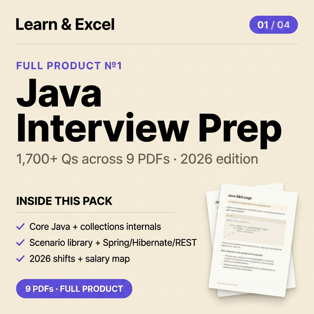Java Interview Prep — 2026 Edition