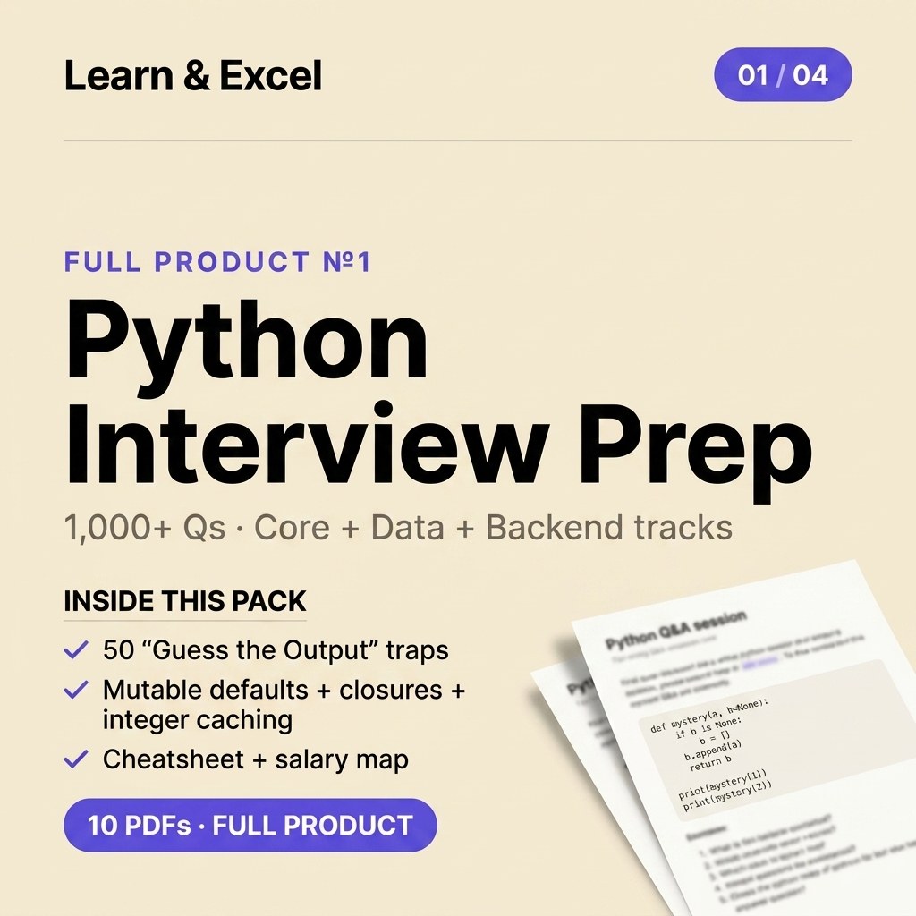 Python Interview Prep — 2026 Edition