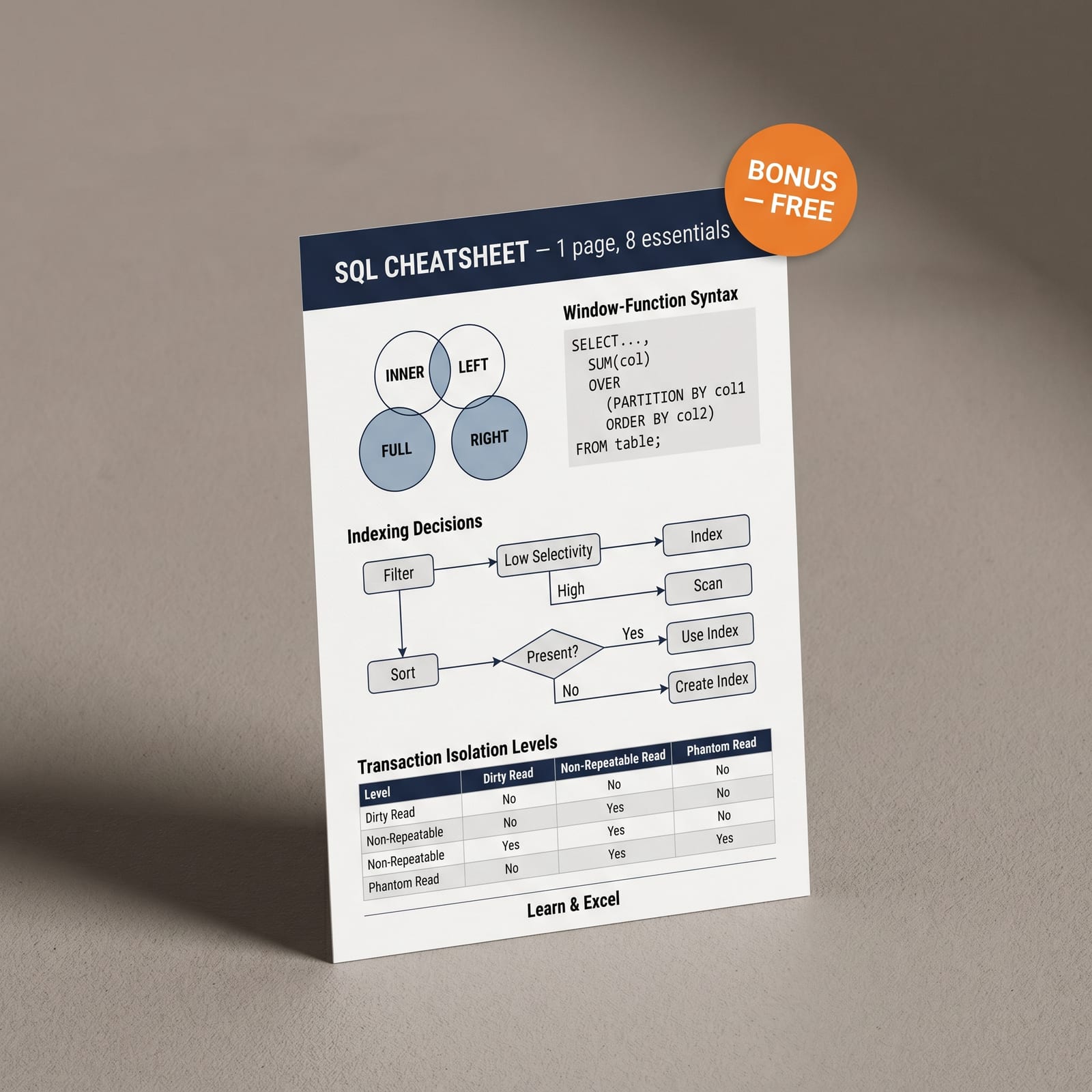 SQL Cheatsheet (Bonus)